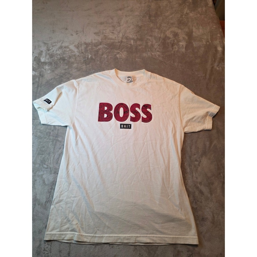 Bait Street Fighter Boss T Shirt Mens Large White Capcom M Bison Sagat Vega Tee